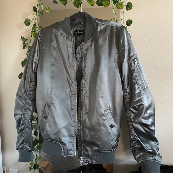 TOPSHOP satin bomber jacket - Picture 1 of 6